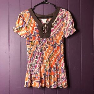 Small short puff sleeves ripple style